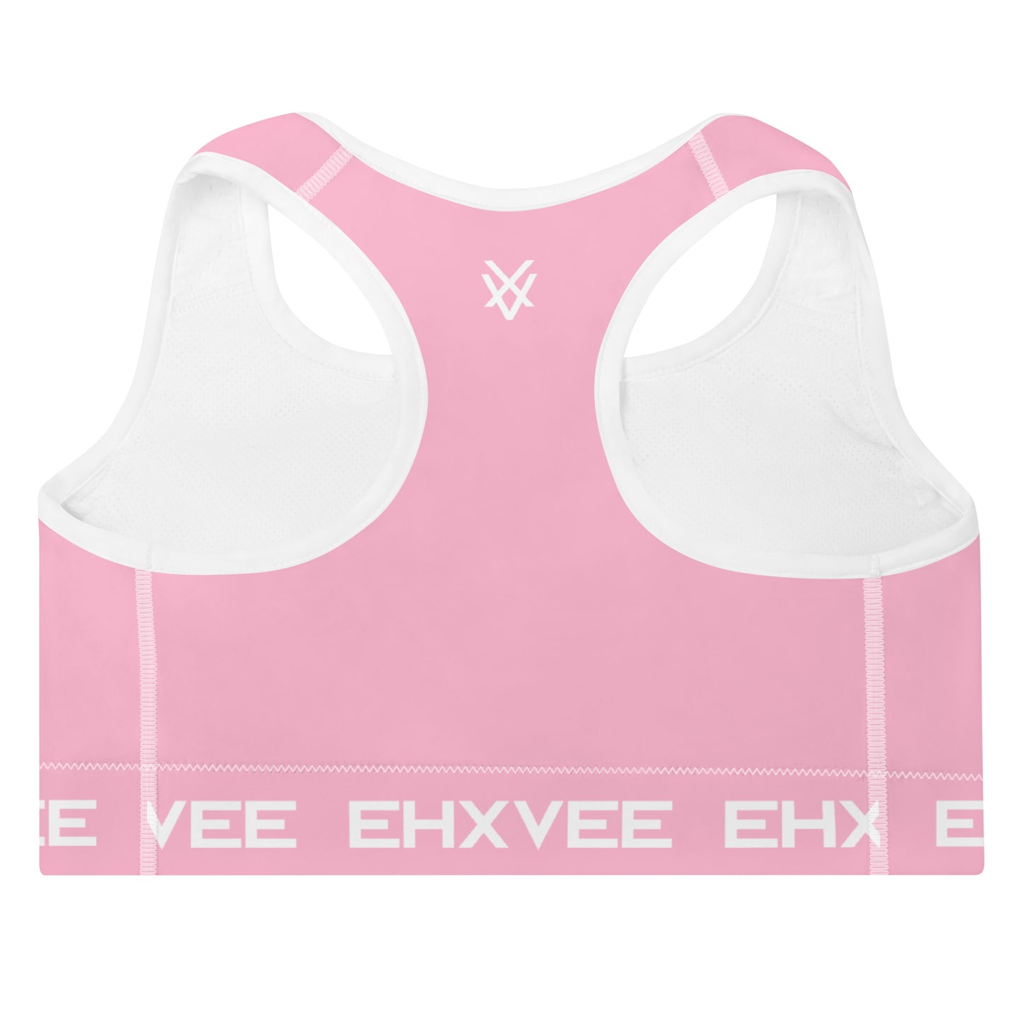 EHXVEE | Sports Bra - Pink & White