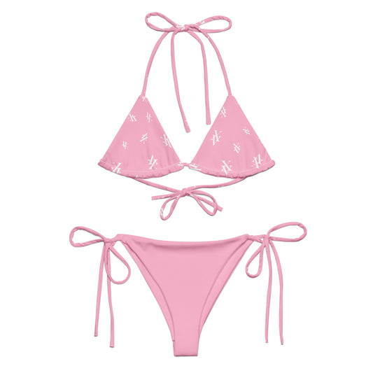 XV Luxury | String Bikini Set - Pink & White