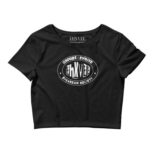 Ehxveean Society Club | Crop Top - Black